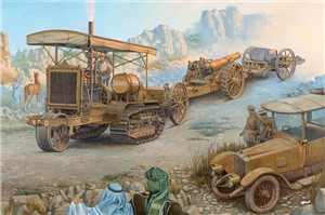British Army Holt 75 Artillery Tractor & BL 8-inch Howitzer Mk VI