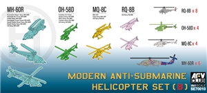 PKSE70010 Modern Anti-submarine Helicopter Set B (MH-60R, MQ-8C, OH-58D, RQ-8B)