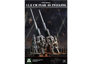 German Army 12.8cm WWII FlaK 40 Zwilling Anti-Aircraft Gun