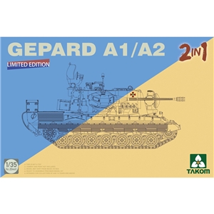 PKTAK02044X German Bundeswehr Flakpanzer 1 Gepard SPAAG A1/A2 2 in 1