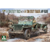 U.S. Army ¼ton Utility Truck with ¼ton Utility Trailer + MP