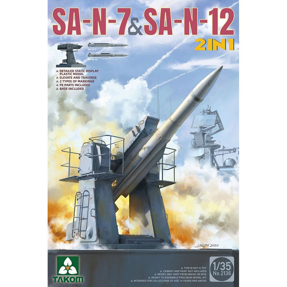 Russian Navy SA-N-7 'Gadfly' & SA-N-12 'Grizzly' SAM Missiles 2 in 1