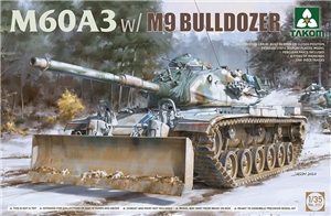 PKTAK02137 M60A3 w/ M9 Bulldozer attachment