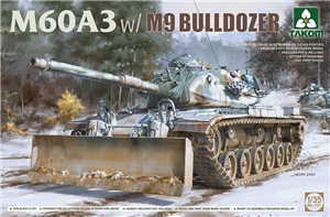 PKTAK02137 M60A3 w/ M9 Bulldozer attachment