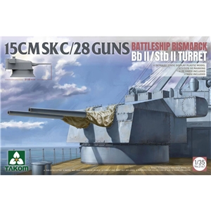 PKTAK02147 Bismarck Turret, 15cm SK C/28 Gun, Bb II/Stb II