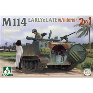 PKTAK02154 US Army/Vietnamese Army M114 Early & Late (2-in-1) w/ interior