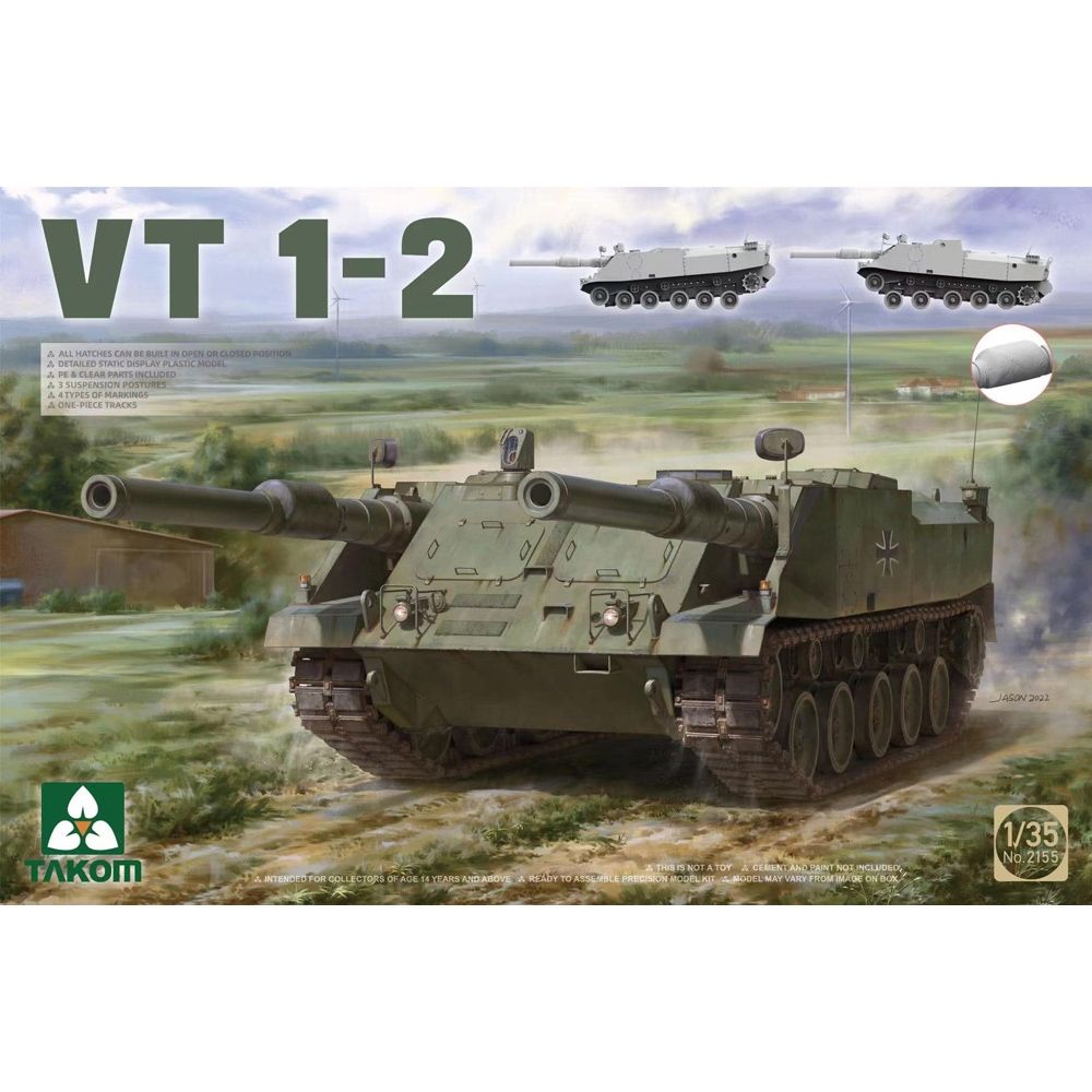German Army VT 1-2  1970s Experimental Twin-Gun Casemate Tank