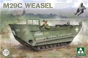 PKTAK02168 US WWII M29C Weasel Light Amphibious Tracked Vehicle