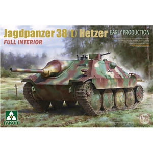PKTAK02170 German WWII Jagdpanzer 38(t) Hetzer w/ interior, Early Production