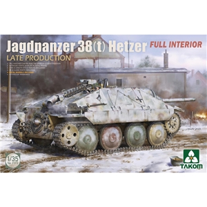 German Army WWII Jagdpanzer 38(t) Hetzer Late Light Tank w/Interior