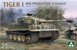PKTAK02198 German WWII Tiger I Mid-production w/ Zimmerit