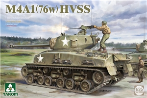 PKTAK02205 US Army M4A1(76w) Sherman HVSS Medium Tank