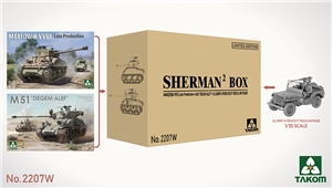 PKTAK02207W Sherman Big Box Limited Edition (2 tanks + jeep & figure)