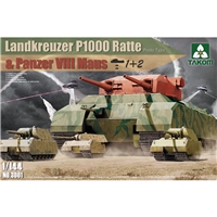 WWII Landkreuzer P1000 Ratte & Pz VIII Maus (1 + 2)