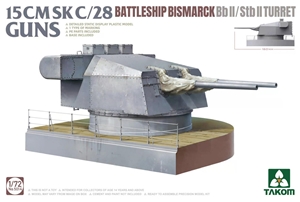 German Navy Bismarck Turret  15cm SK C/28 Gun  Bb II/Stb II
