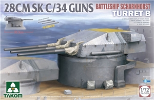 German Navy Scharnhorst Turret B  28cm SK C/34 Guns