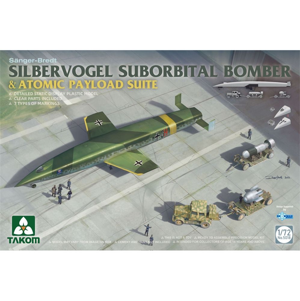 German Air Force Silbervogel Suborbital Bomber & Atomic Payload Suite