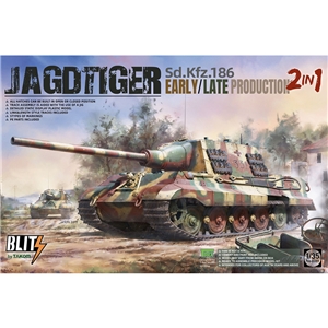 PKTAK08001 SdKfz 186 Jagdtiger Early/Late production 2 in 1 Blitz