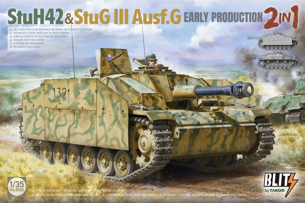 German Army StuH 42 Howitzer & StuG III Ausf G Early Production 2 in 1