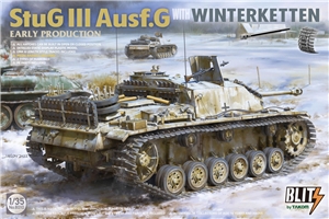 PKTAK08010 German Army StuG III Ausf G Early Assault Gun w/ Snow Tracks