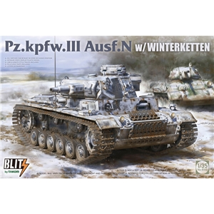 PKTAK08011 German PzKpfw III Ausf N w/ Winterketten, WWII