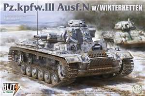 PKTAK08011 German PzKpfw III Ausf N w/ Winterketten, WWII
