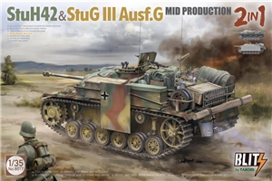 PKTAK08017 StuH 42 & StuG III Ausf G Mid Production 2 in 1 with bonus stowage