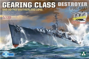 PKTAKSP7057 USS Southerland DD-743 Gearing Class Destroyer 1945 (full hull)