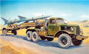 Soviet Army SA-2 Guideline Missile on Truck & Trailer