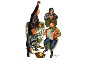 Soviet WWII Red Army Tank Soldier Figures
