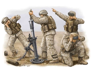US Marine Corps M252 Mortar Crew Figures