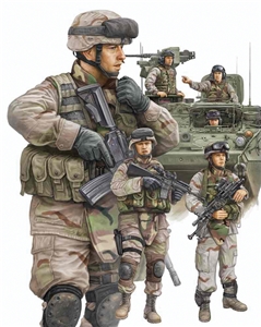 PKTM00424 Modern US Army Armour Crewman & Infantry