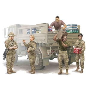 PKTM00429 Modern US Soldiers Logistics Supply Team