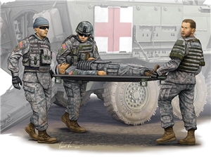 US Army Modern Stretcher Ambulance Team Figures