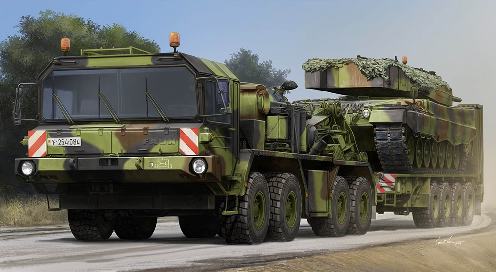 Faun SLT 50-3 Elefant w/ SaAnh 52t Trailer