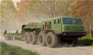 PKTM01089 Soviet Tank Transporter MAZ-545 + ChMZAP-5247G, late 1960s