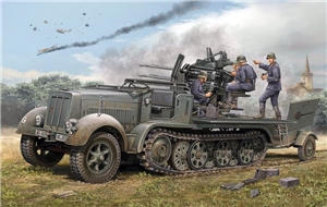 German Army SdKfz 7/1 SP 2cm FlaK38 (Early) Half-Track Vehicle