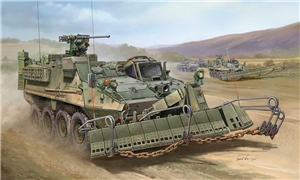 US Army M1132 Stryker Engineer Squadron Vehicle w/Mine Plough