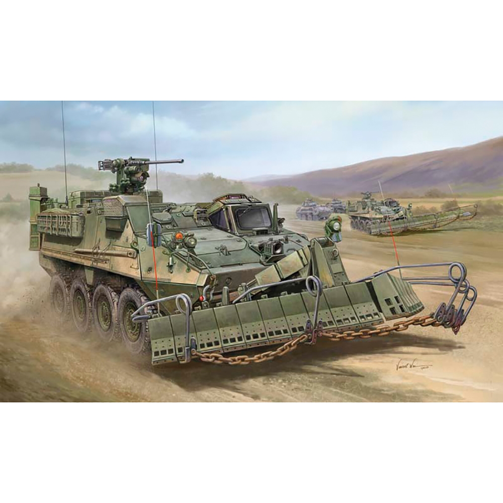 M1132 Stryker ESV w/Surface Mine Plough