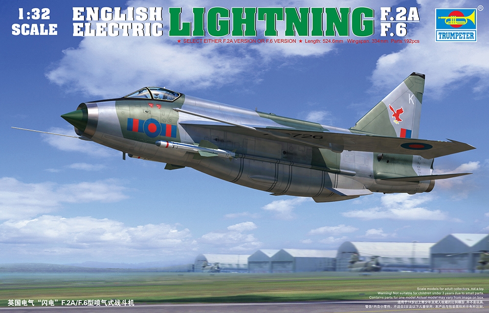 British Royal Air Force BAC Lightning F.2A/F.6 Fighter Aircraft