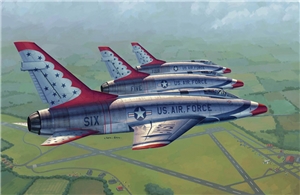 US Air Force F-100D Super Sabre Thunderbirds Fighter Aircraft