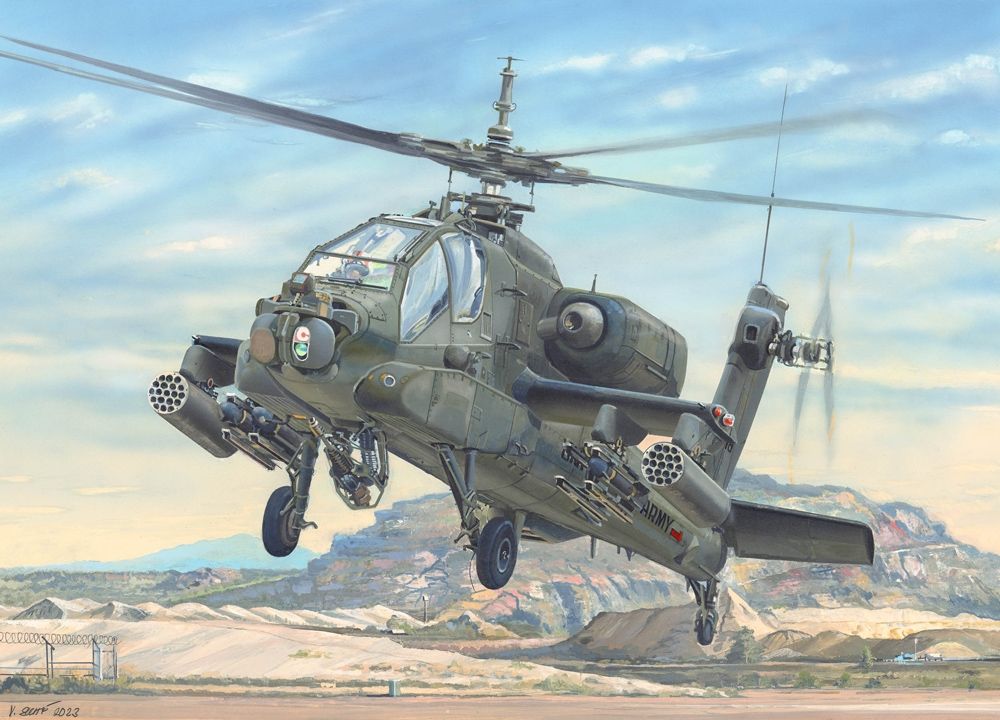 US Army AH-64A Apache Helicopter Early