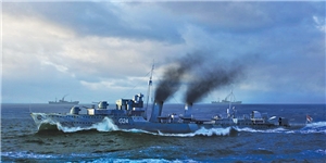Canadian Navy HMCS Huron (G24) 1944 Tribal Class Destroyer Ship