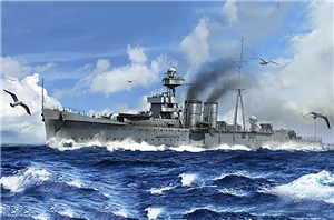 British Royal Navy HMS Calcutta C-Class Light Cruiser Ship