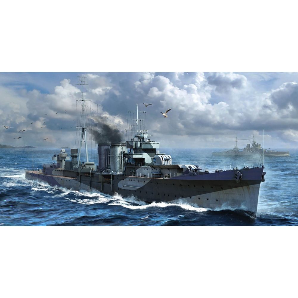 British Royal Navy HMS Colombo C-Class Light Cruiser Ship