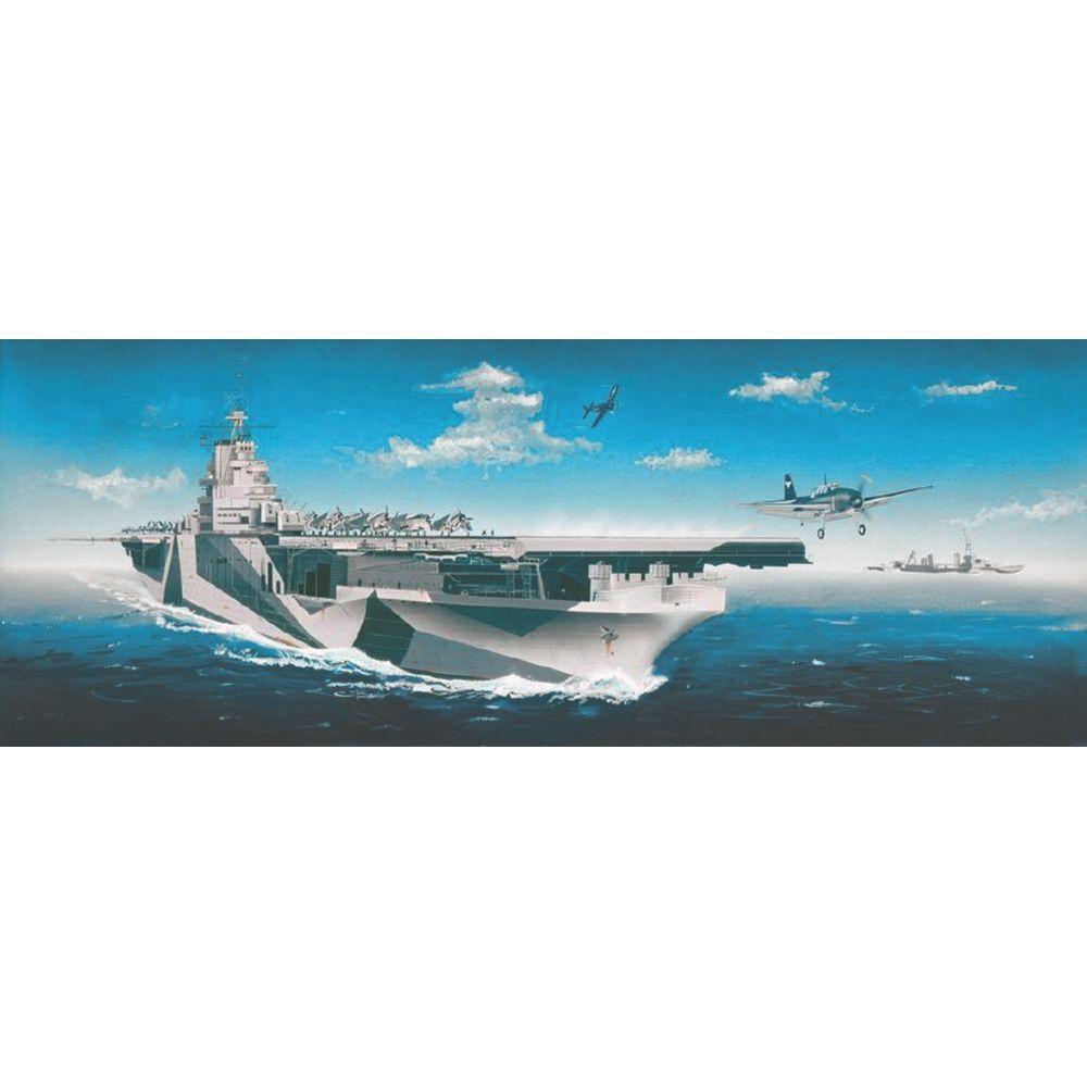 US Navy USS Ticonderoga CV-14 Aircraft Carrier Ship
