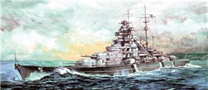 German Navy Bismarck WWII Battleship