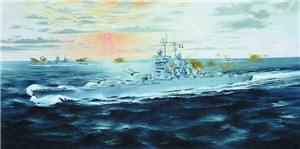 PKTM05752 Jean Bart French Battleship 1950