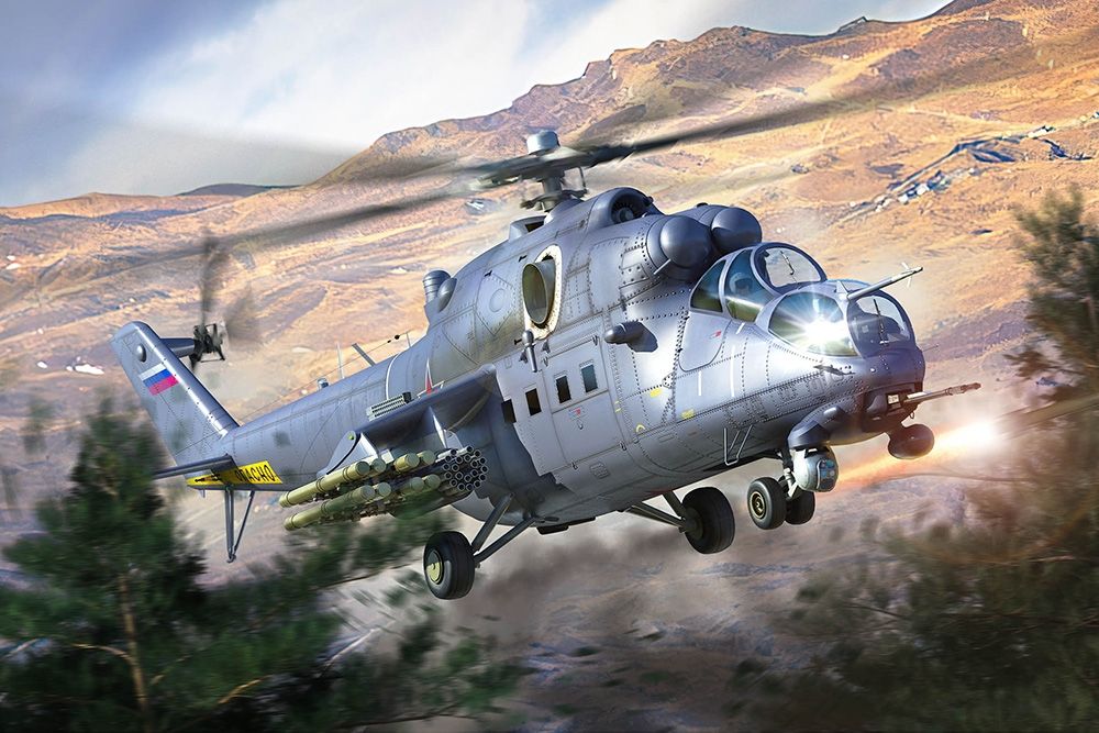 Russian Air Force Mi-35M Hind-E Attack Helicopter
