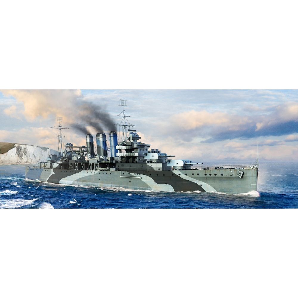 British Royal Navy HMS Kent WWII Heavy Cruiser Ship